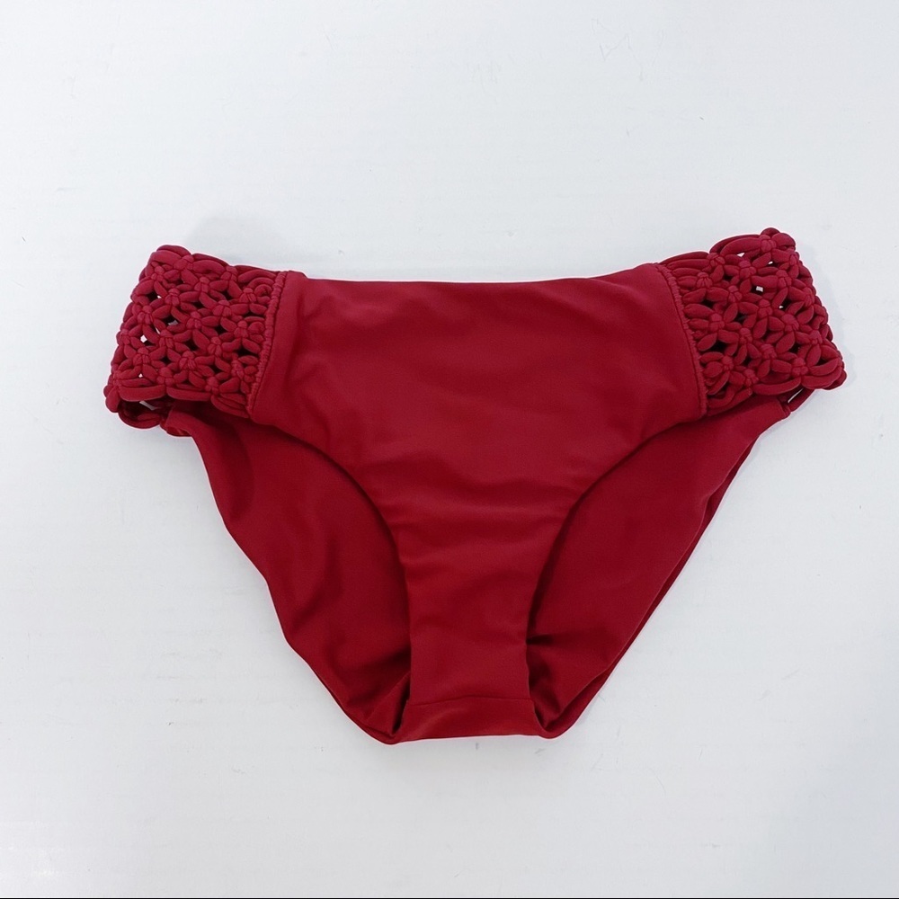 Mikoh - Dark Red Bikini Bottoms